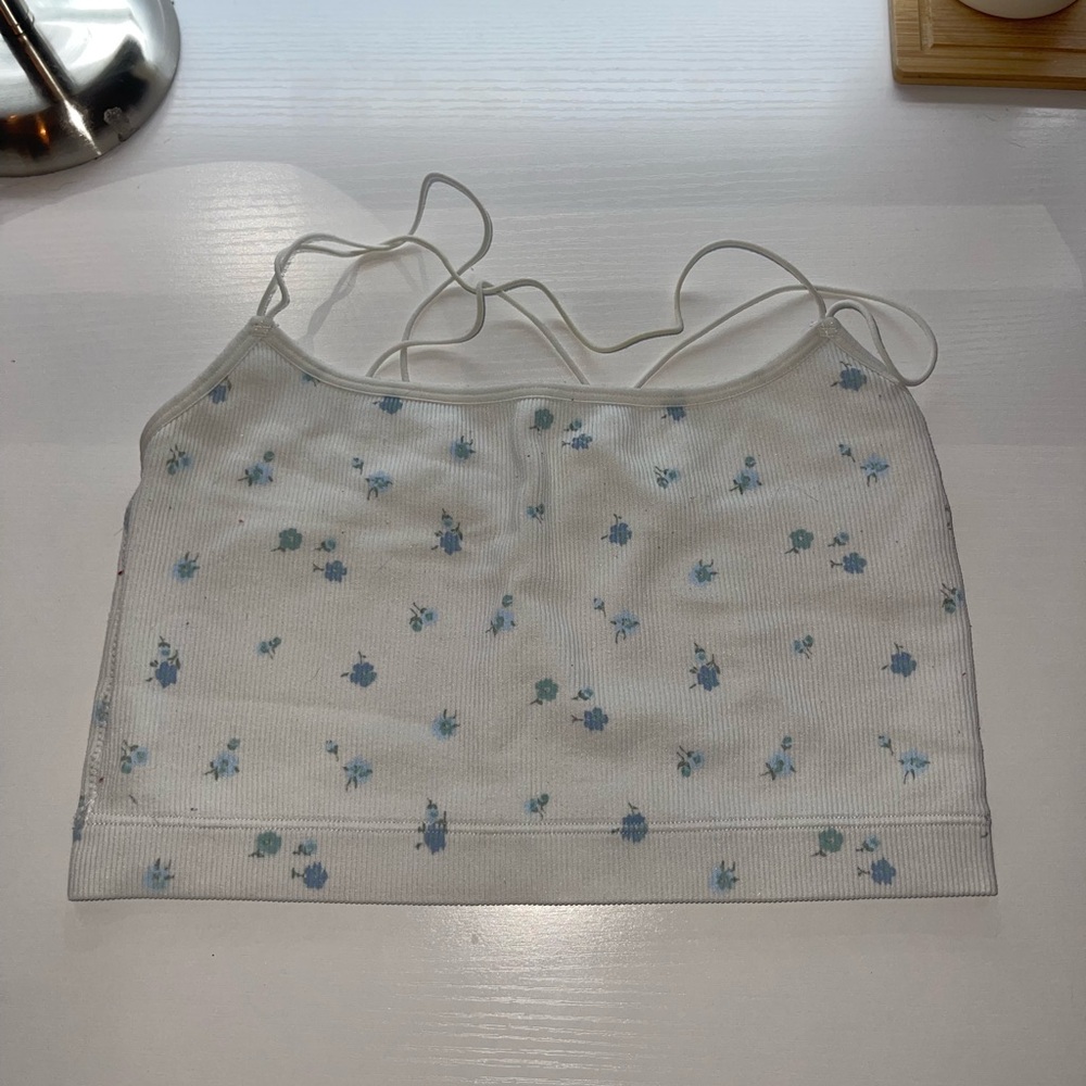 gilly hicks floral bralette/tank